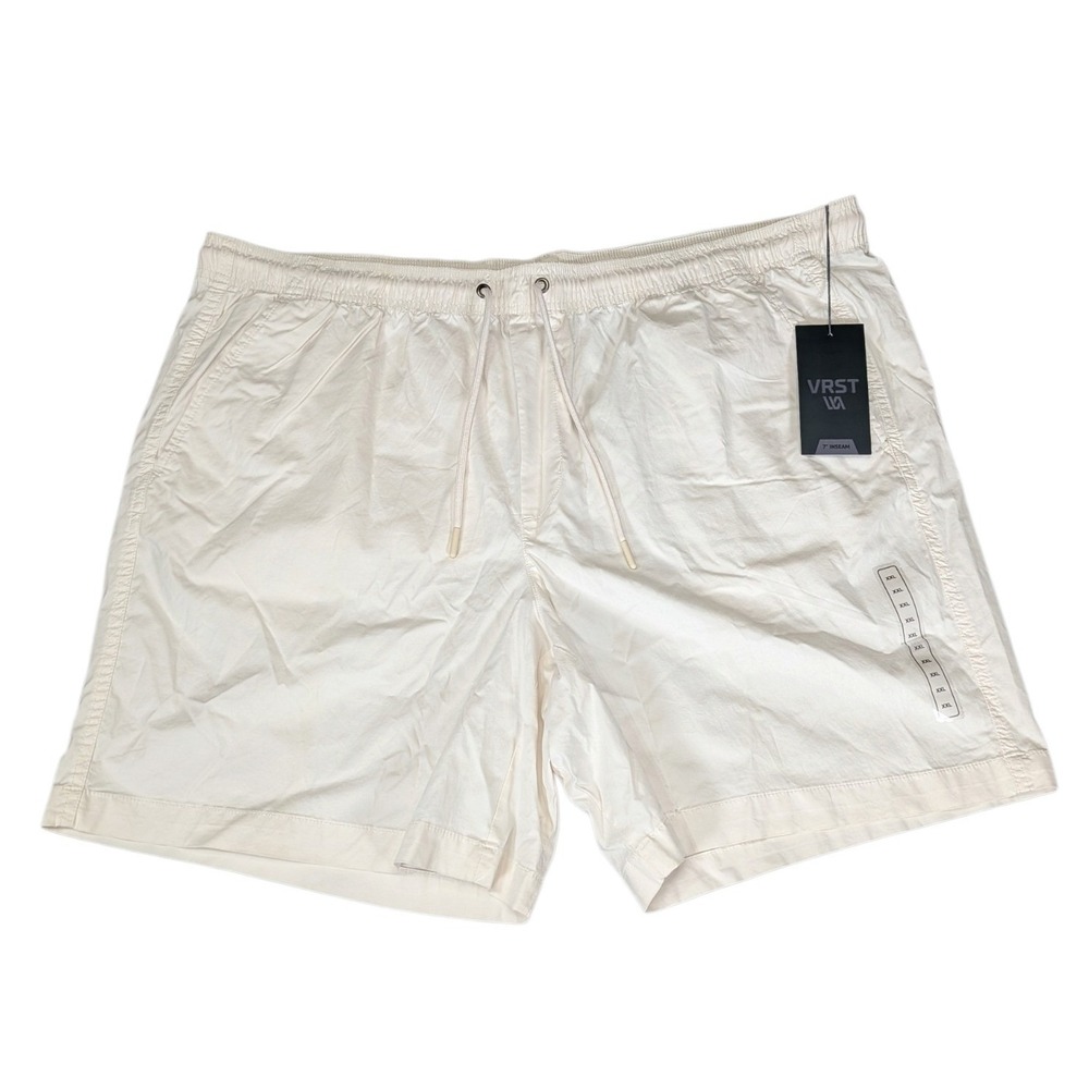 VRST Mens The Easy Short 7 Inch Inseam Dark Cloud Cover White XXL NWT